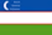 Uzbekistan’s flag.